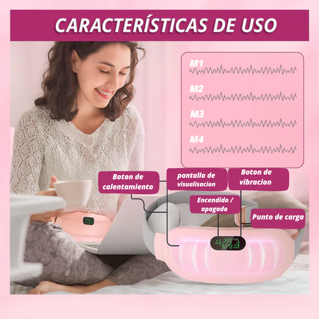 Cinturón Masajeador Térmico Menstrual