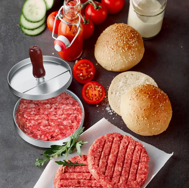3 MOLDES PARA HAMBURGUESAS - ANTIADHERENTE