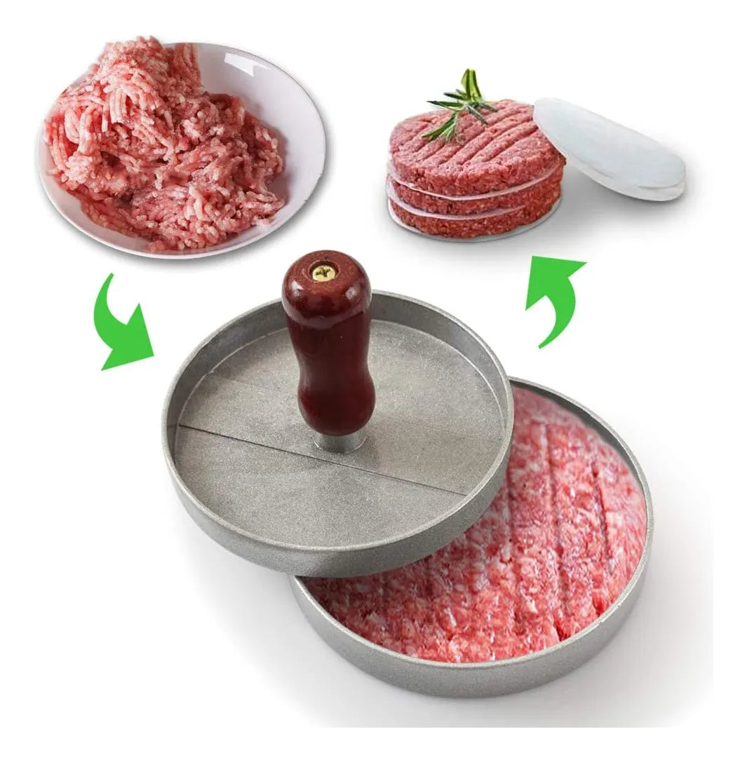3 MOLDES PARA HAMBURGUESAS - ANTIADHERENTE