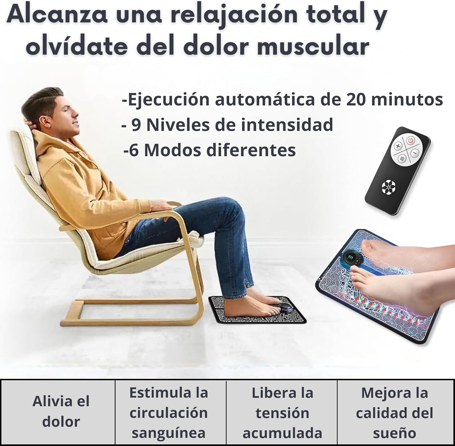 SÚPER Masajeador Eléctrico Para Pies EMS